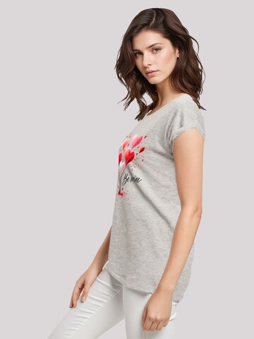 F4NT4STIC Shirt 'Herzbaum Be Mine!' in Grey