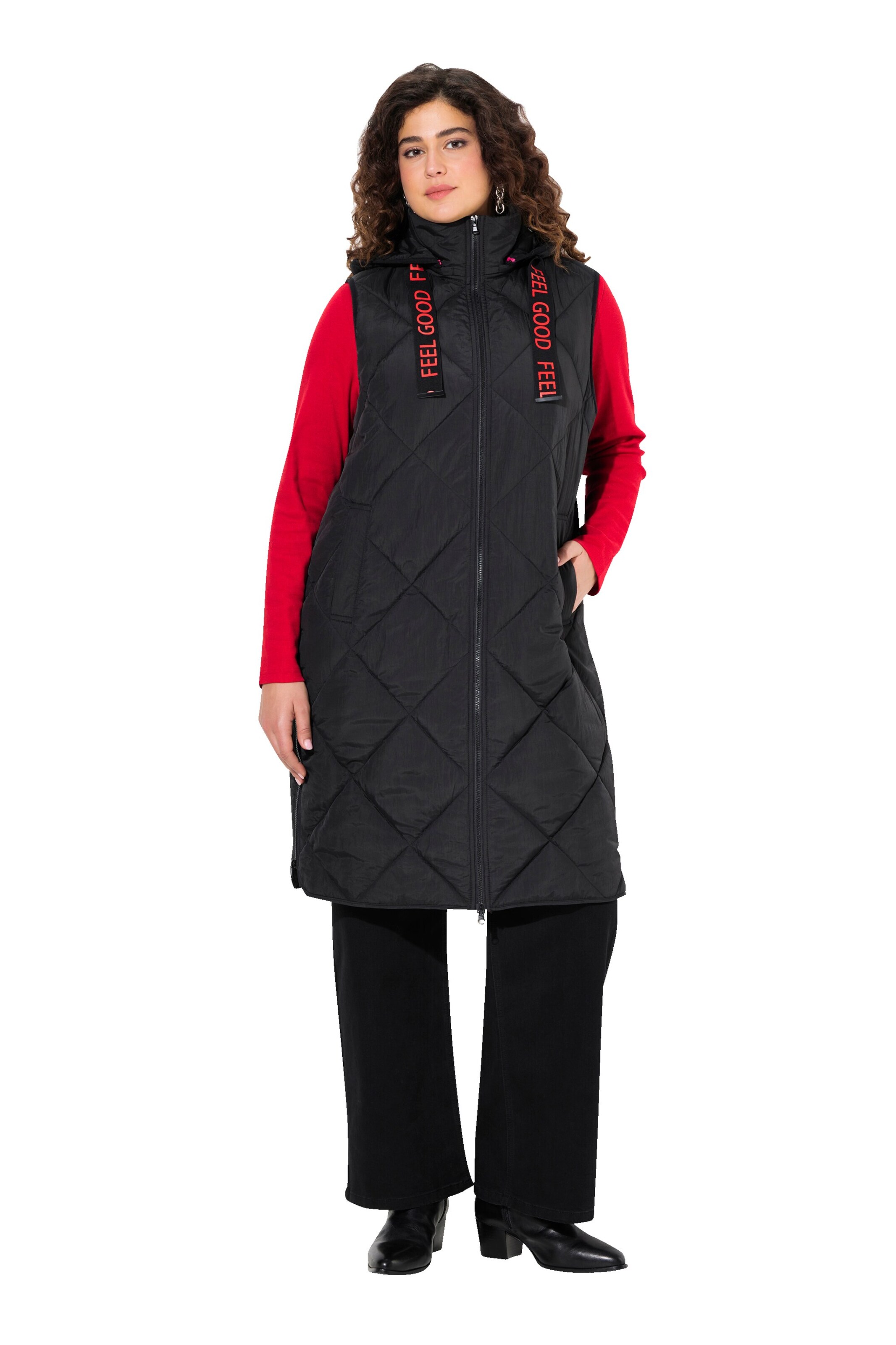 Ulla Popken Vest in Black