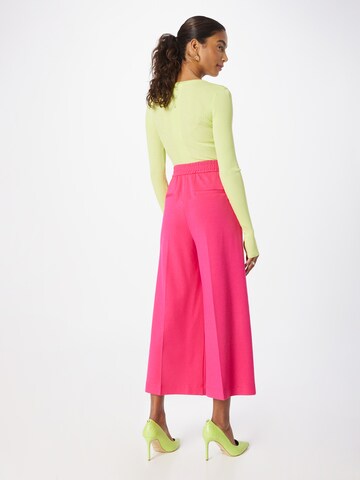 OUI - Pierna ancha Pantalón de pinzas en rosa