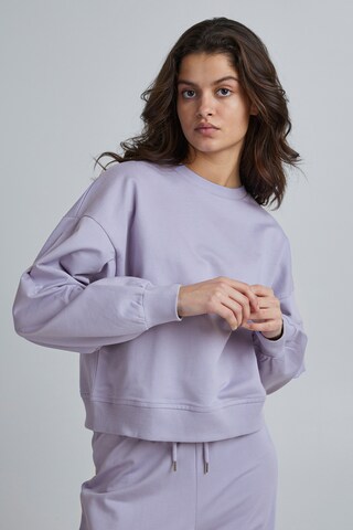 ICHI Sweatshirt 'VEA' in Purple: front