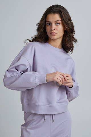 ICHI Sweatshirt 'IHVEA' in Purple: front
