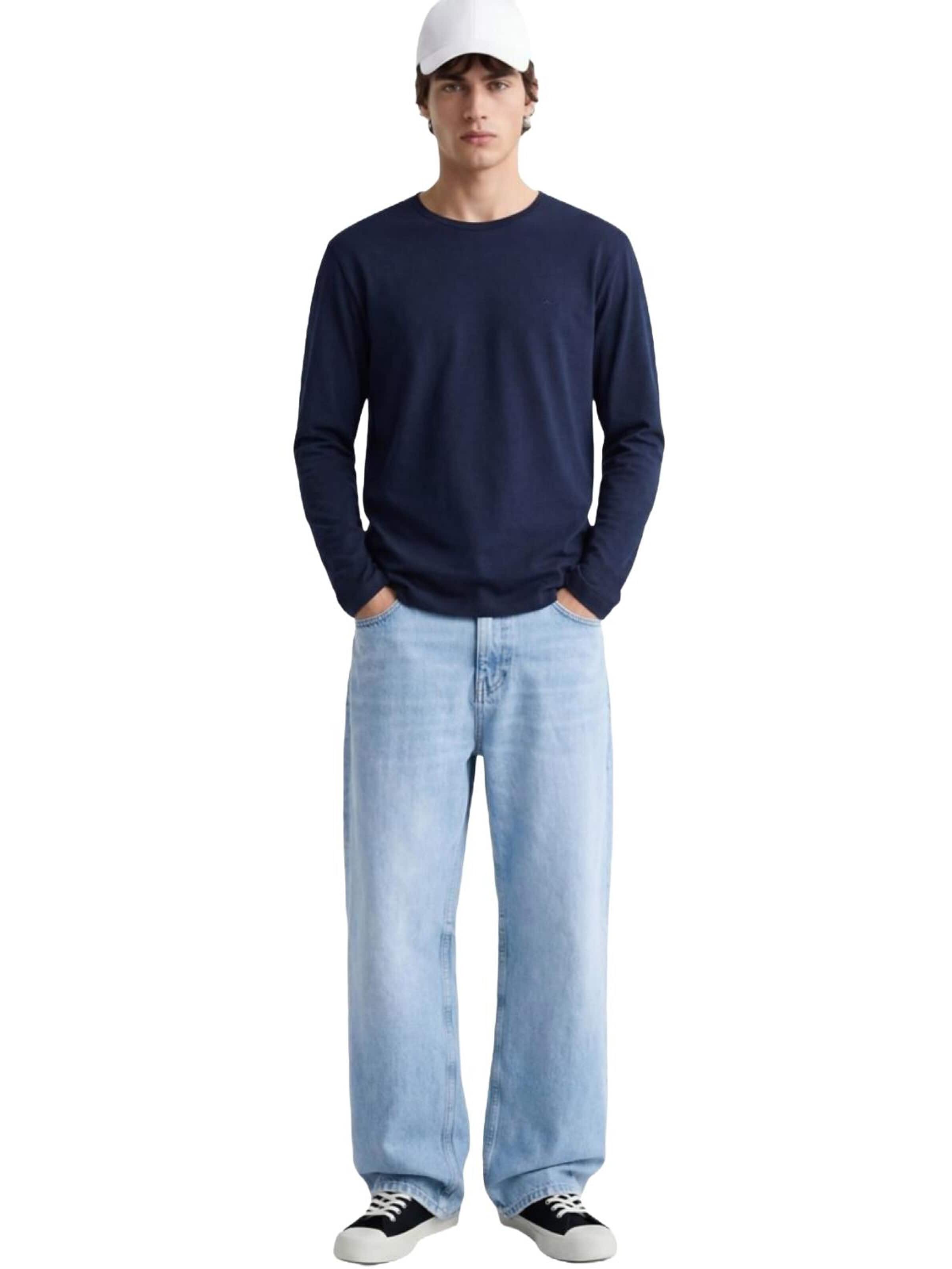 LTB Jeans - Camiseta 'LTB Jeans Herren Basic Sweatshirt' en azul