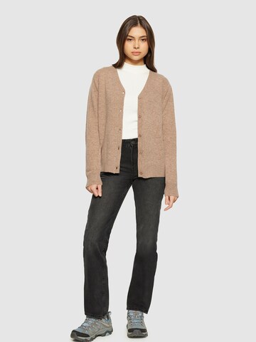 KnowledgeCotton Apparel Strickjacke in Beige