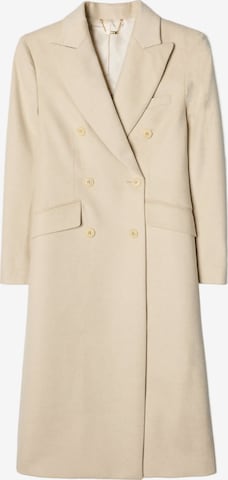 GOBI Cashmere Välikausitakki 'Double-Breasted Long Coat' värissä beige: etupuoli