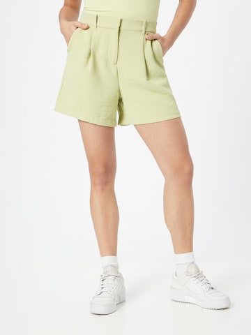 Abercrombie & Fitch Loose fit Pleat-front trousers in Green: front