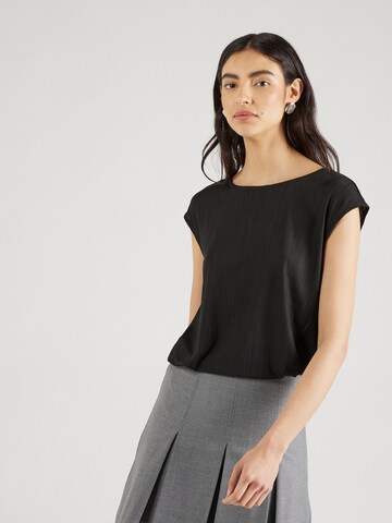 COMMA - Blusa en negro: frente