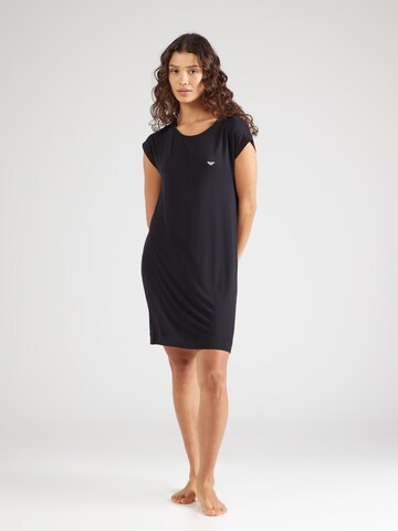 Camicia da notte di Emporio Armani in nero: frontale