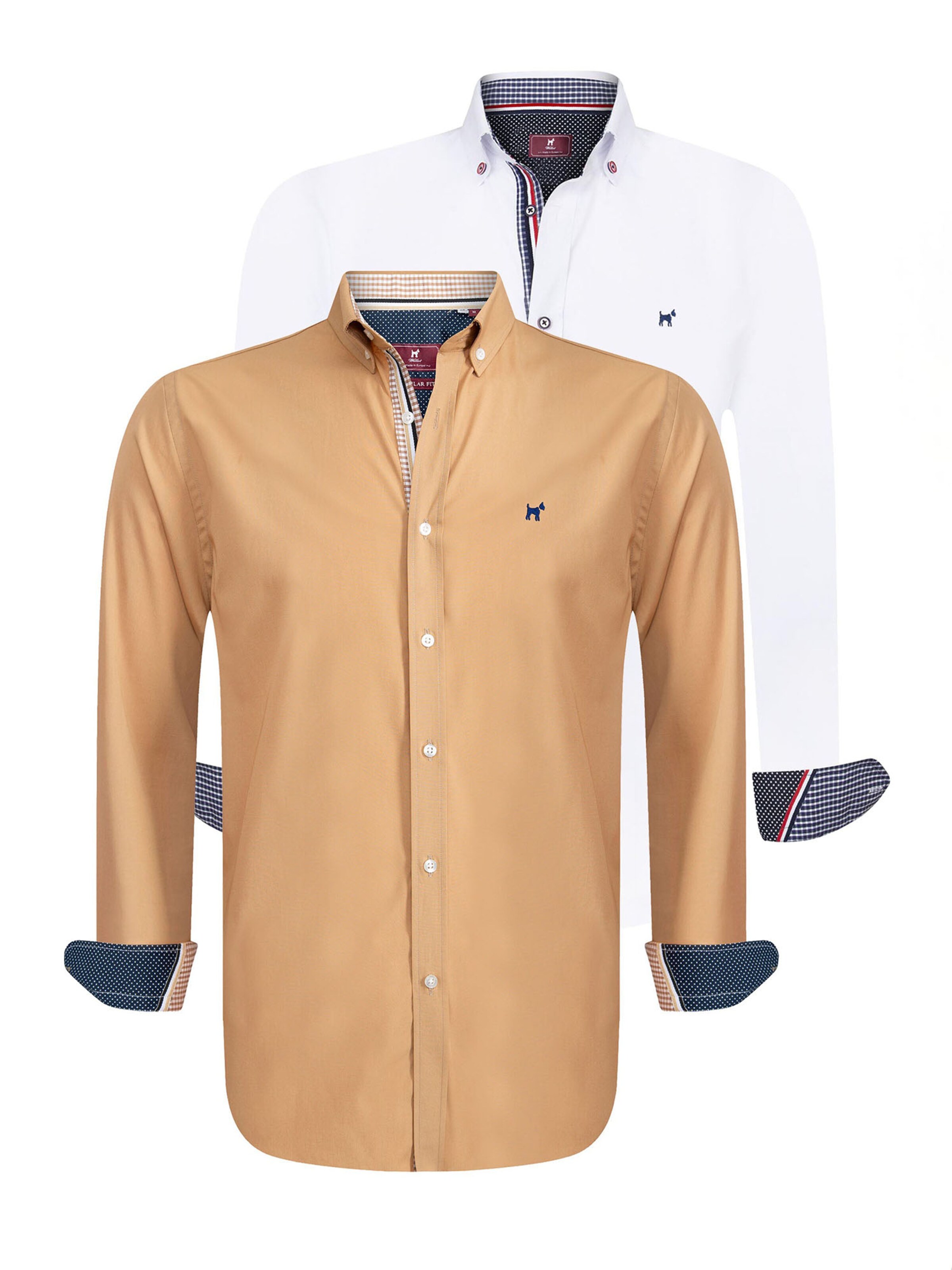 Williot Regular fit Skjorta i brun: framsida