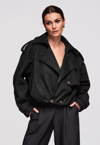 Ombre Tussenjas in Zwart: voorkant