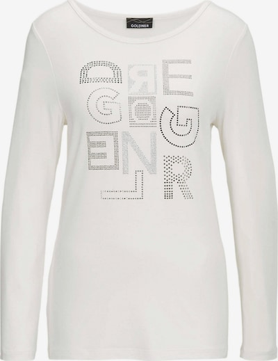 Goldner T-shirt en crème / gris chiné, Vue avec produit