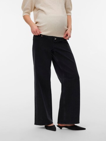 Vero Moda Maternity Regular Jeans in Zwart: voorkant