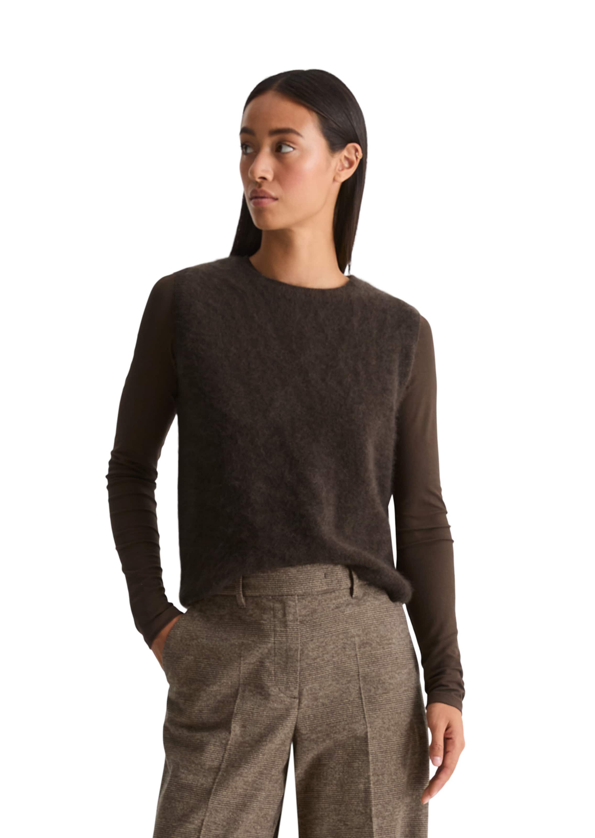 Pull-over Marc O'Polo en marron : devant