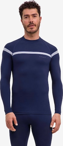 FALKE Base Layer in Blau: Vorderseite
