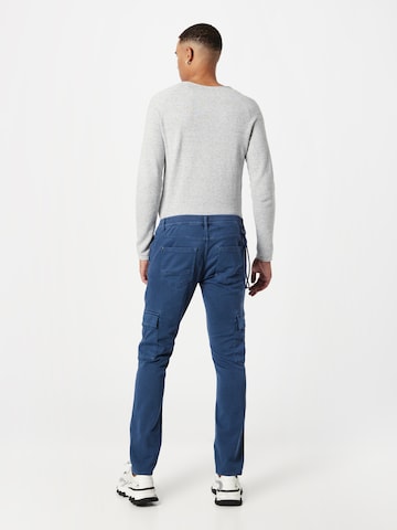 Coupe slim Jeans cargo 'Twister' BLEND en bleu