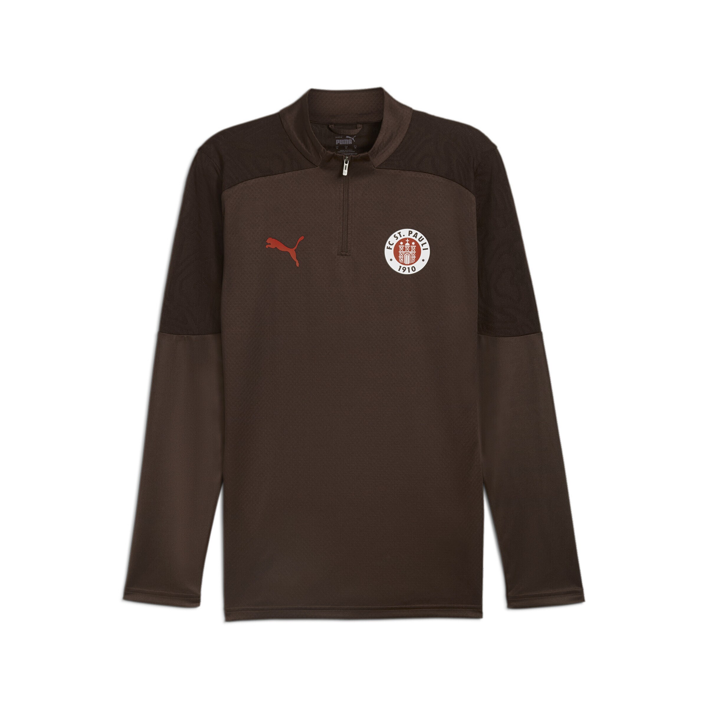 PUMA Funktionsshirt 'FC St. Pauli' in Braun: Vorderseite