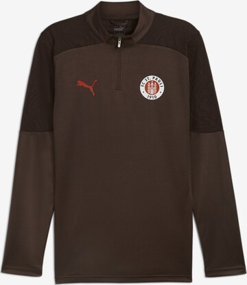PUMA Performance Shirt 'FC St. Pauli' in Brown: front