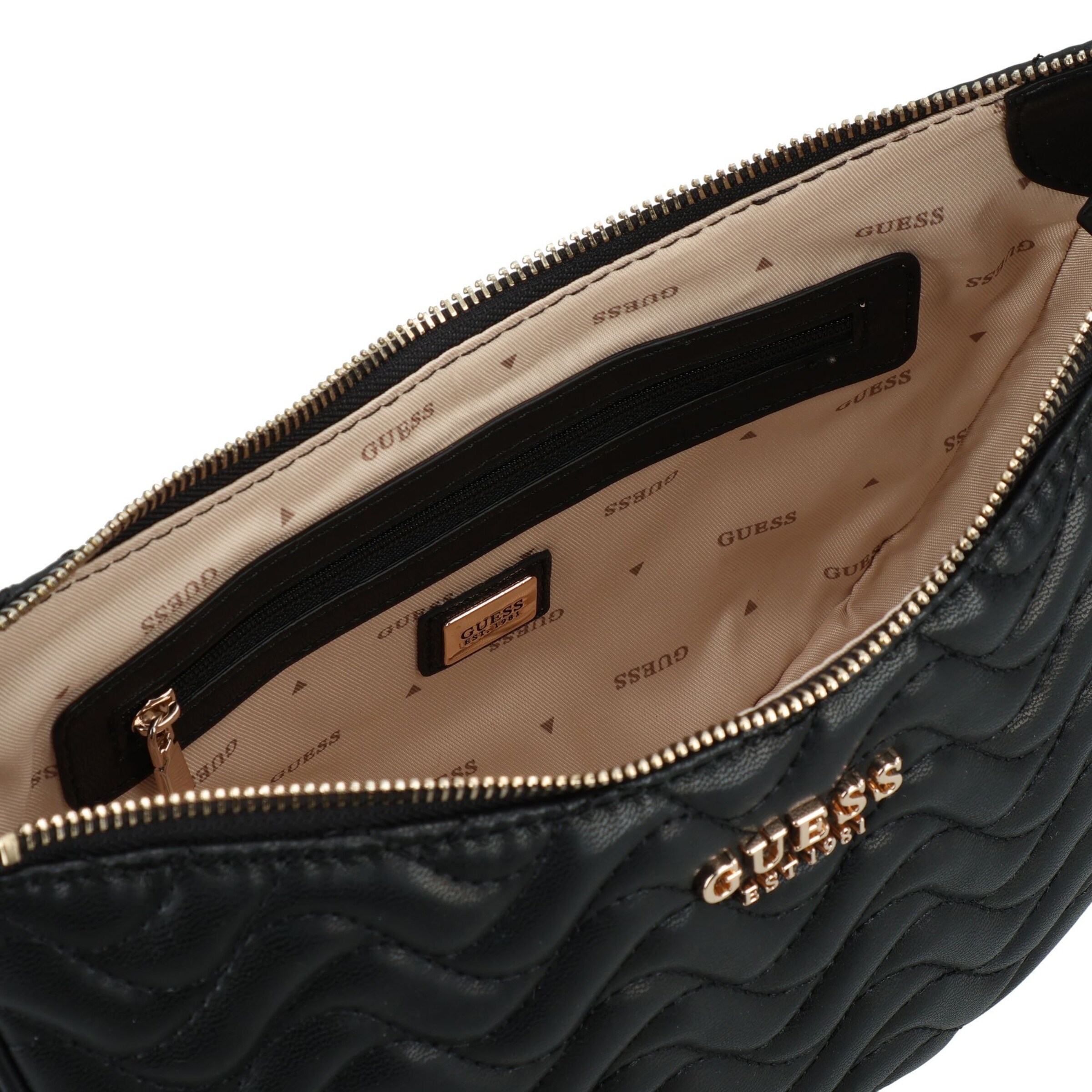 Borsa a spalla 'Melisandra' di GUESS in nero