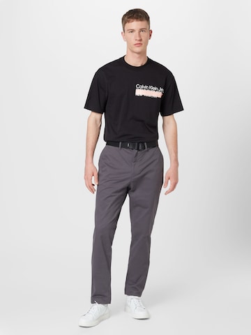 Calvin Klein Slimfit Παντελόνι τσίνο σε γκρι