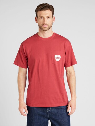 Carhartt WIP - Camisa 'Amour' em vermelho: frente