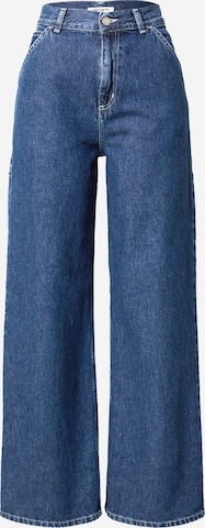 Carhartt WIP Wide leg Jeans in Blauw: voorkant