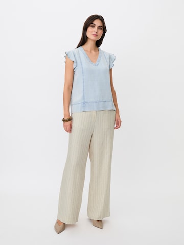 Chemisier 'MaDalali' Masai en bleu