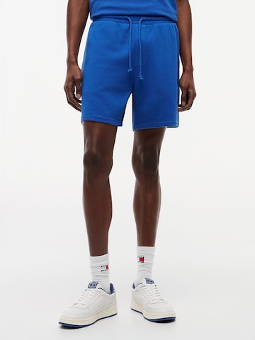 Regular Pantalon Tommy Jeans en bleu : devant