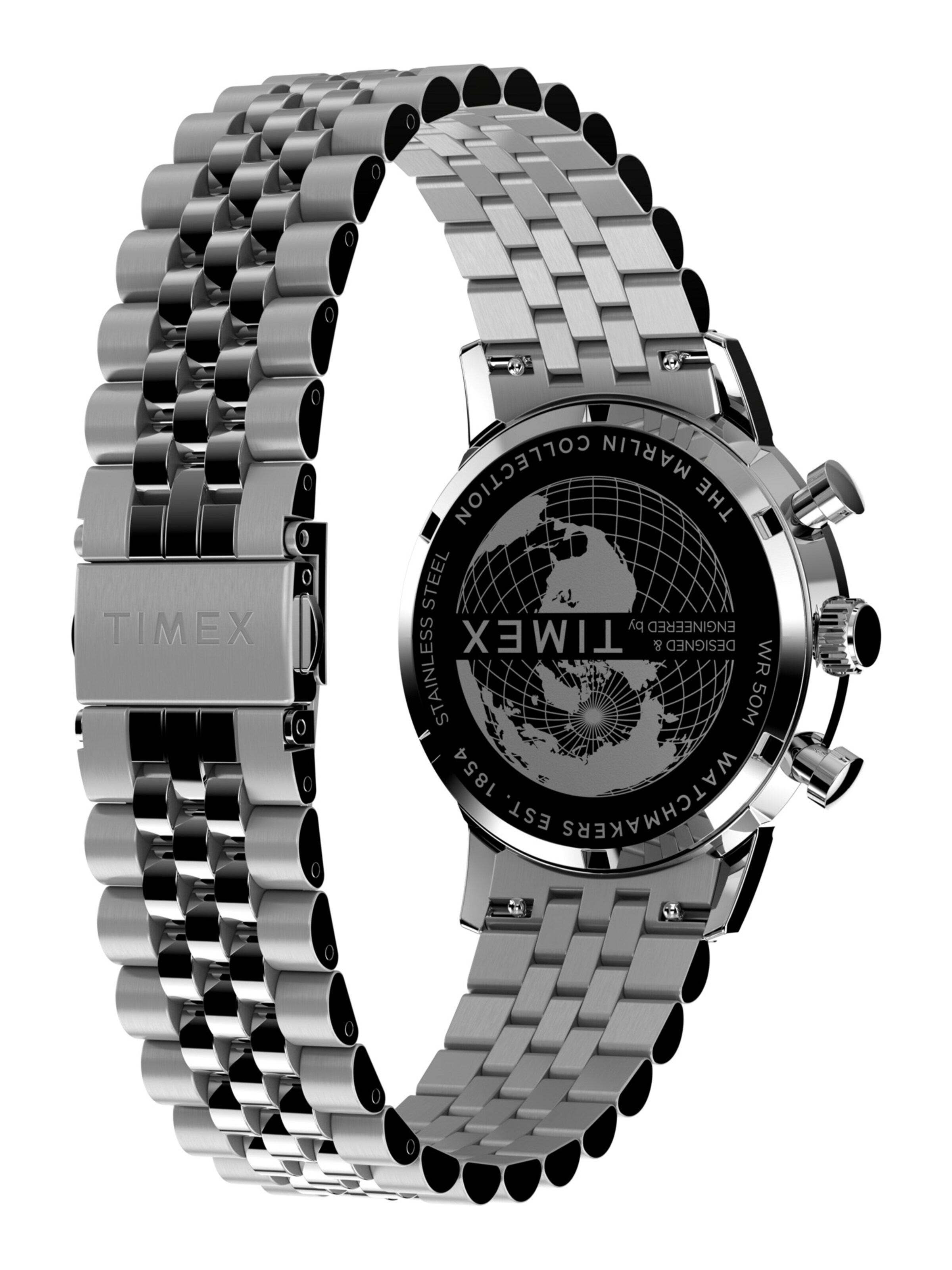 Montre à affichage analogique ' Marlin® ' TIMEX en argent