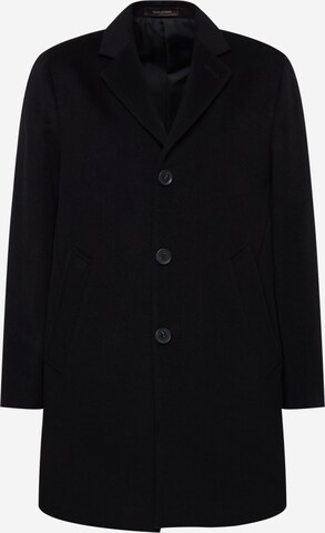 Oscar Jacobson Between-Seasons Coat 'Storvik' in Black: front