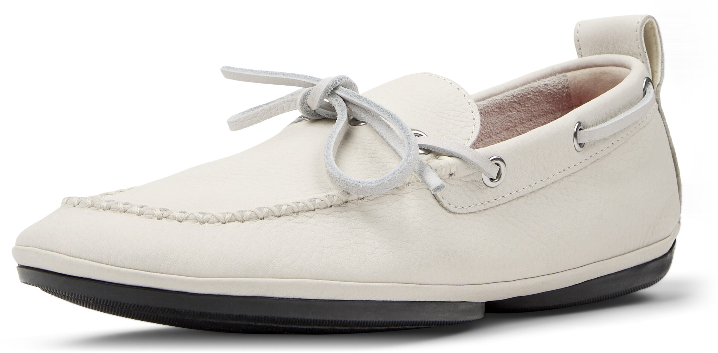 Mocassino 'Right Nina' di CAMPER in bianco: frontale