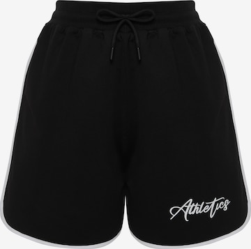 Trendyol Curve Regular Housut värissä musta: etupuoli