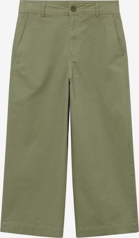Wide Leg Pantalon 'Garden' MANGO en vert : devant
