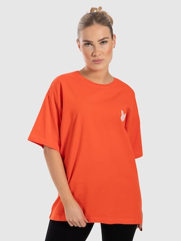 Smilodox Shirt ' Payton ' in Orange: front