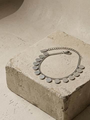 DNSK Copenhagen Armbånd 'NORA Waterproof Silver Stainless Steel Multi Bracelet – Brushed Finish' i sølv