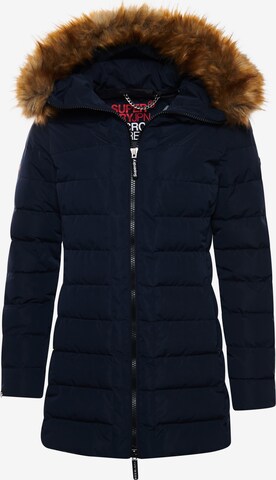 Superdry Wintermantel 'Arctic' in Blauw: voorkant