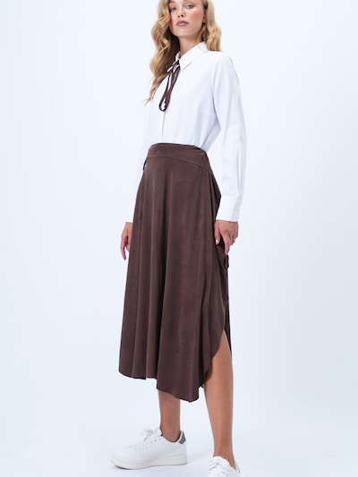 Trend Alaçatı Stili Jupe en chocolat, Vue avec produit