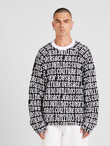 Felpa di Versace Jeans Couture in nero: frontale