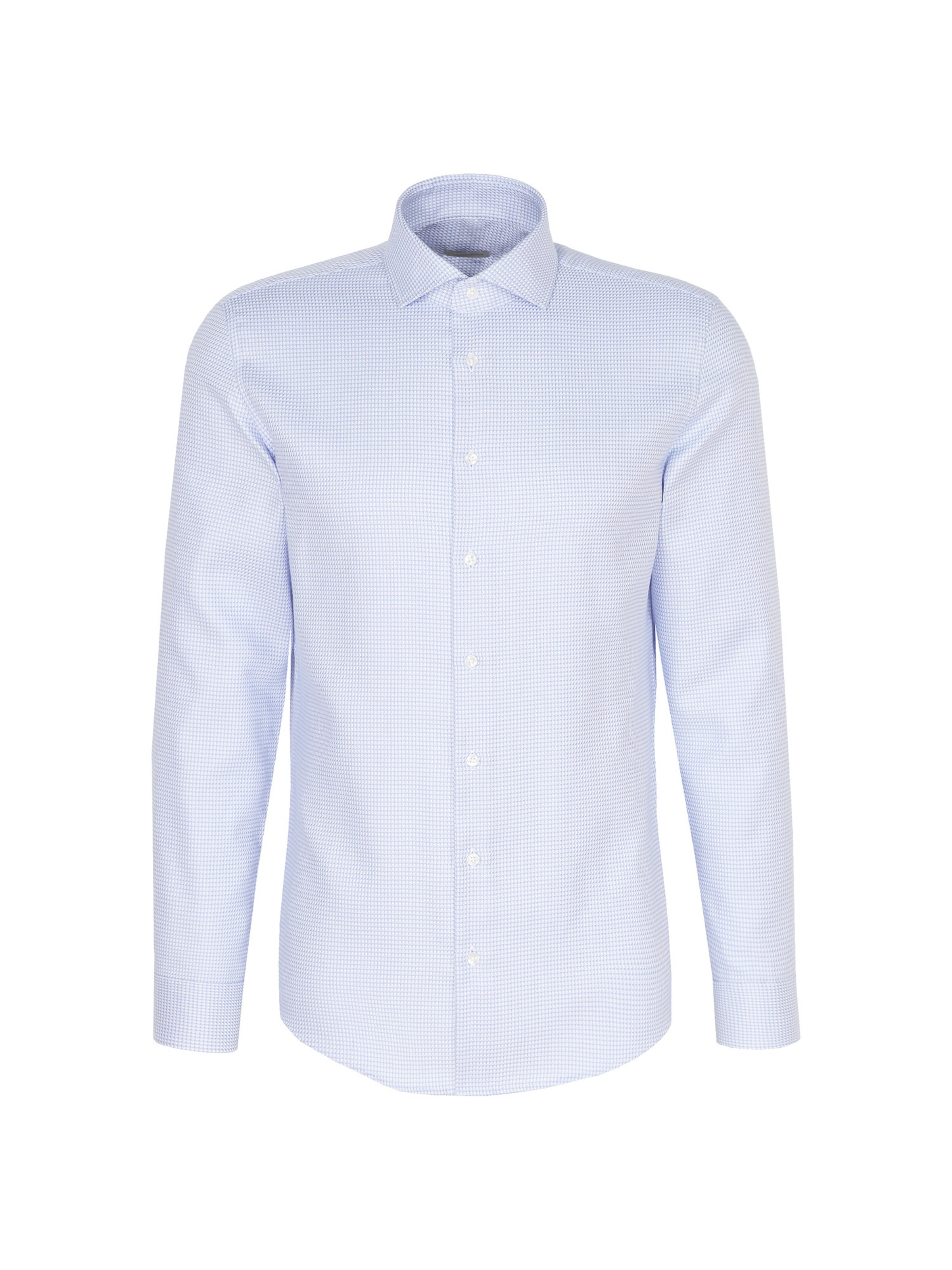 SEIDENSTICKER Slim Fit Businesshemd in Blau: Vorderseite