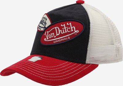 Von Dutch Originals Cap 'RUSSEL' in rot / schwarz / naturweiß, Produktansicht