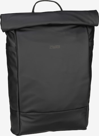 ZWEI Backpack 'Aqua' in Black: front
