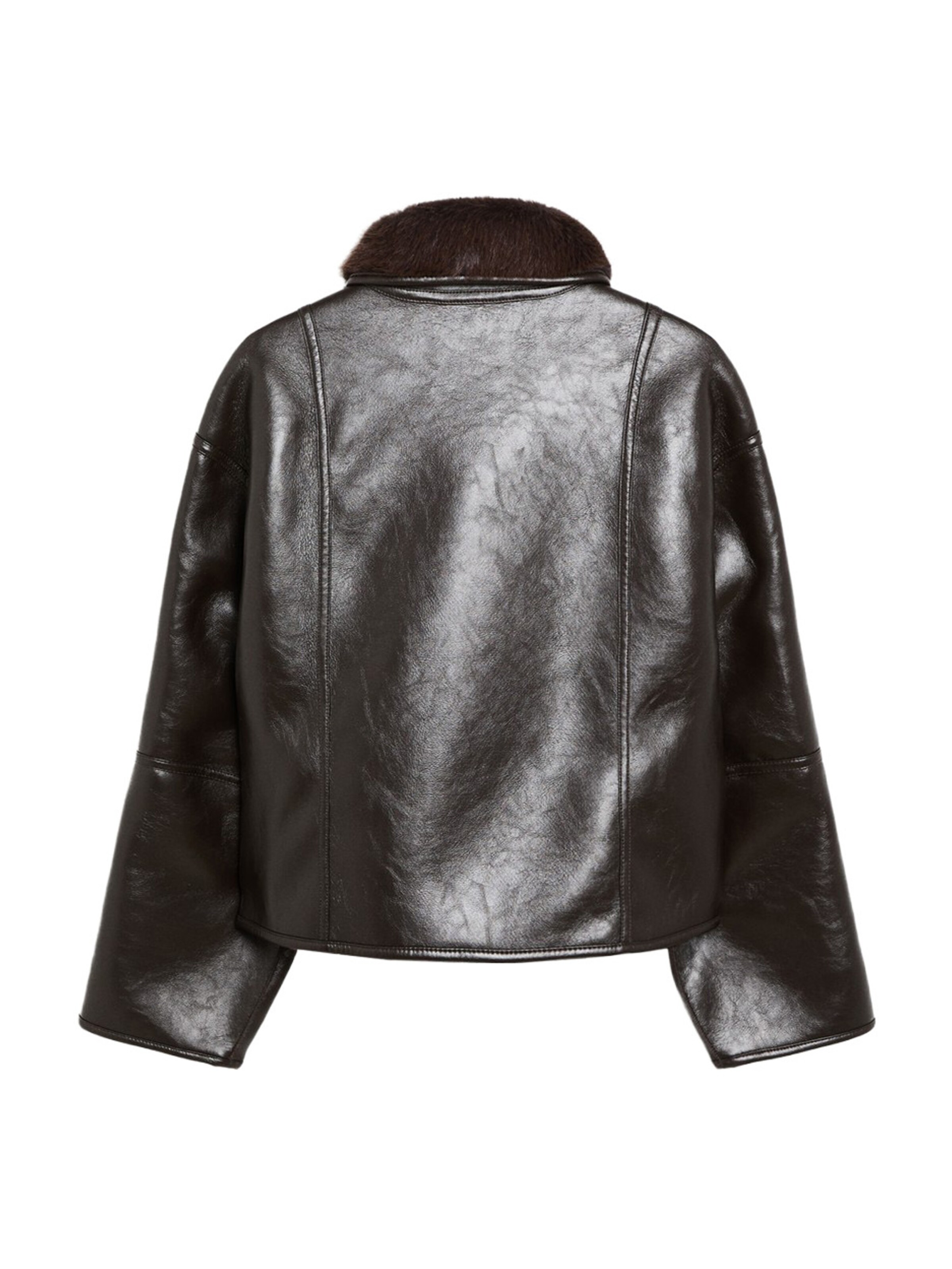 Bershka Between-season jacket in Brown: back