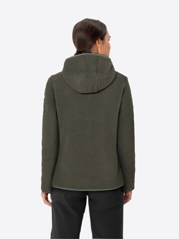 VAUDE Athletic Fleece Jacket 'Hitra' in Green: front