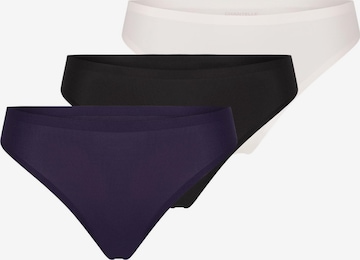 Chantelle Thong 'Soft Stretch' in Blue: front