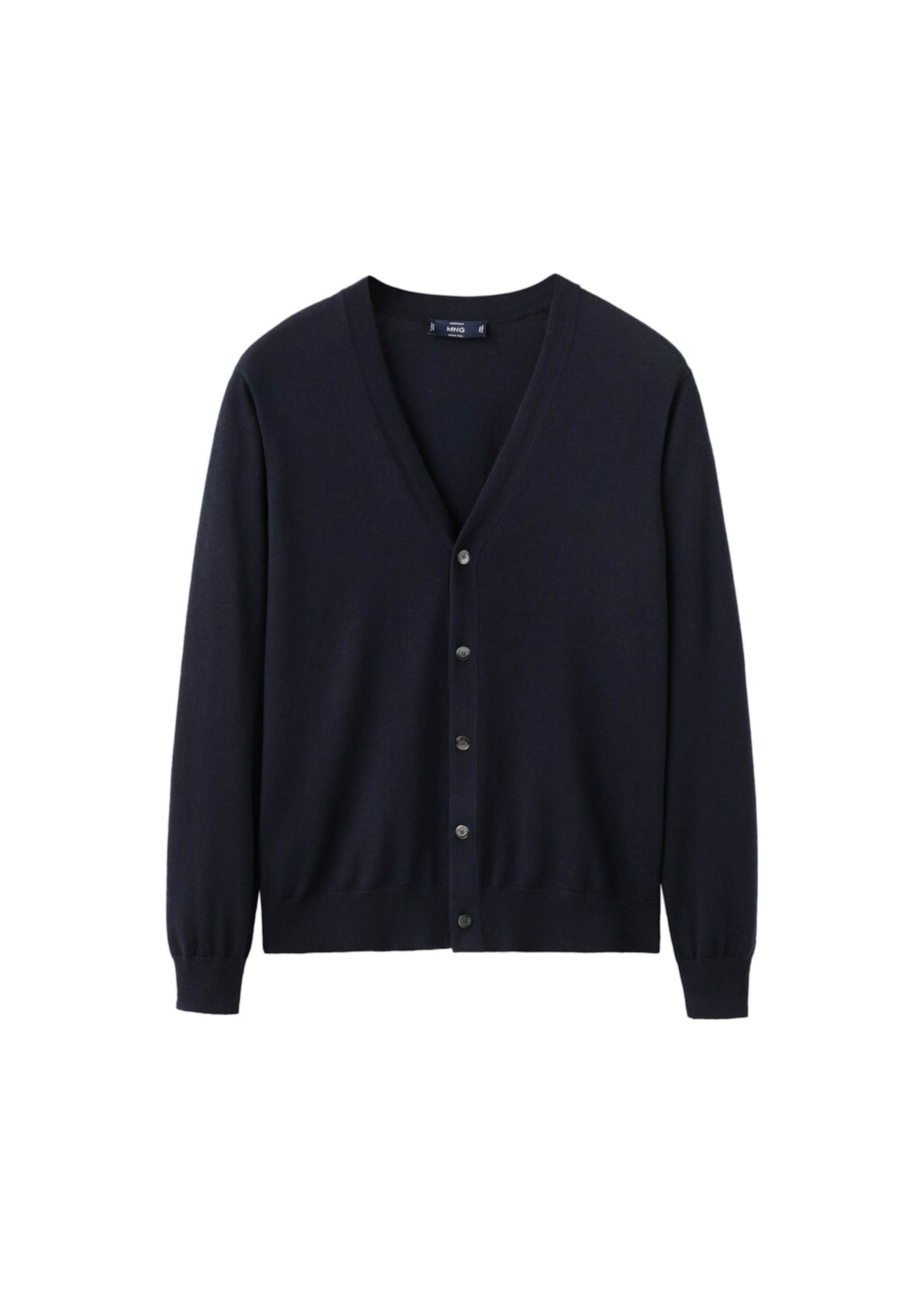 MANGO MAN Strickjacke 'Willyc' in Blau: Vorderseite