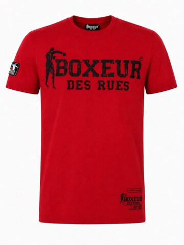 Boxeur des Rues Shirt 'Herren T-Shirt 3er-Pack Boxeur des Rues Slim Fit: Schwarz, Weißes Logo + Schwarz, Goldenes Logo + Rot, Schwarzes Logo'‌‌‌‌‌‌‌‌‌ in Mischfarben