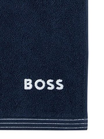 BOSS Home Towel 'EDGE' in Blue