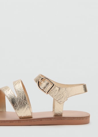 MANGO KIDS Sandals 'Nati' in Gold