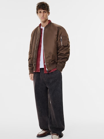 Pull&Bear Prehodna jakna 'STWD' | rjava barva