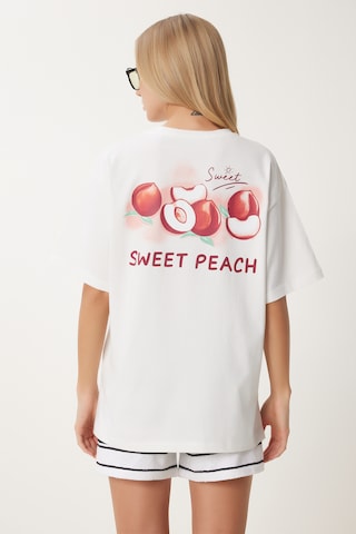 Happiness İstanbul T-Shirt in Beige: Vorderseite