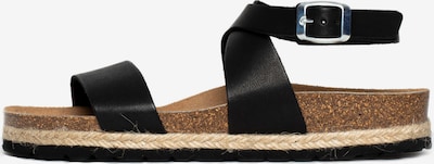 Bayton Sandal 'Karratha' i kräm / brun / svart, Produktvy