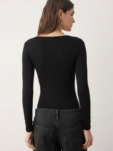Trendyol - Camisa body em preto
